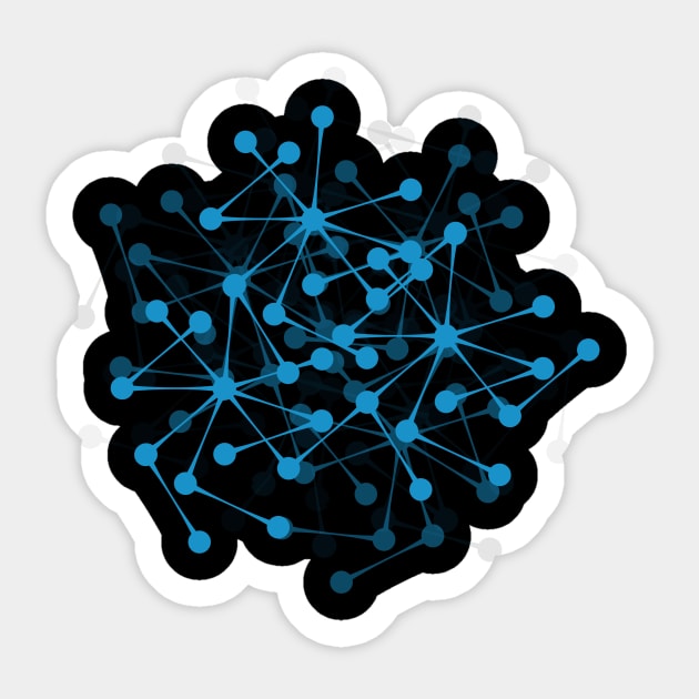 hi tech molecule Sticker by zackmuse1